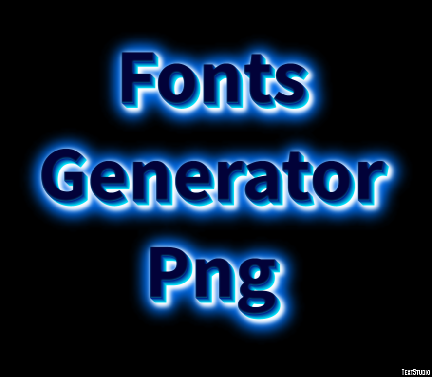 Fonts Generator Png Efekt tekstowy