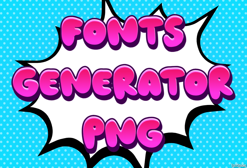 Fonts Generator Png Efekt tekstowy