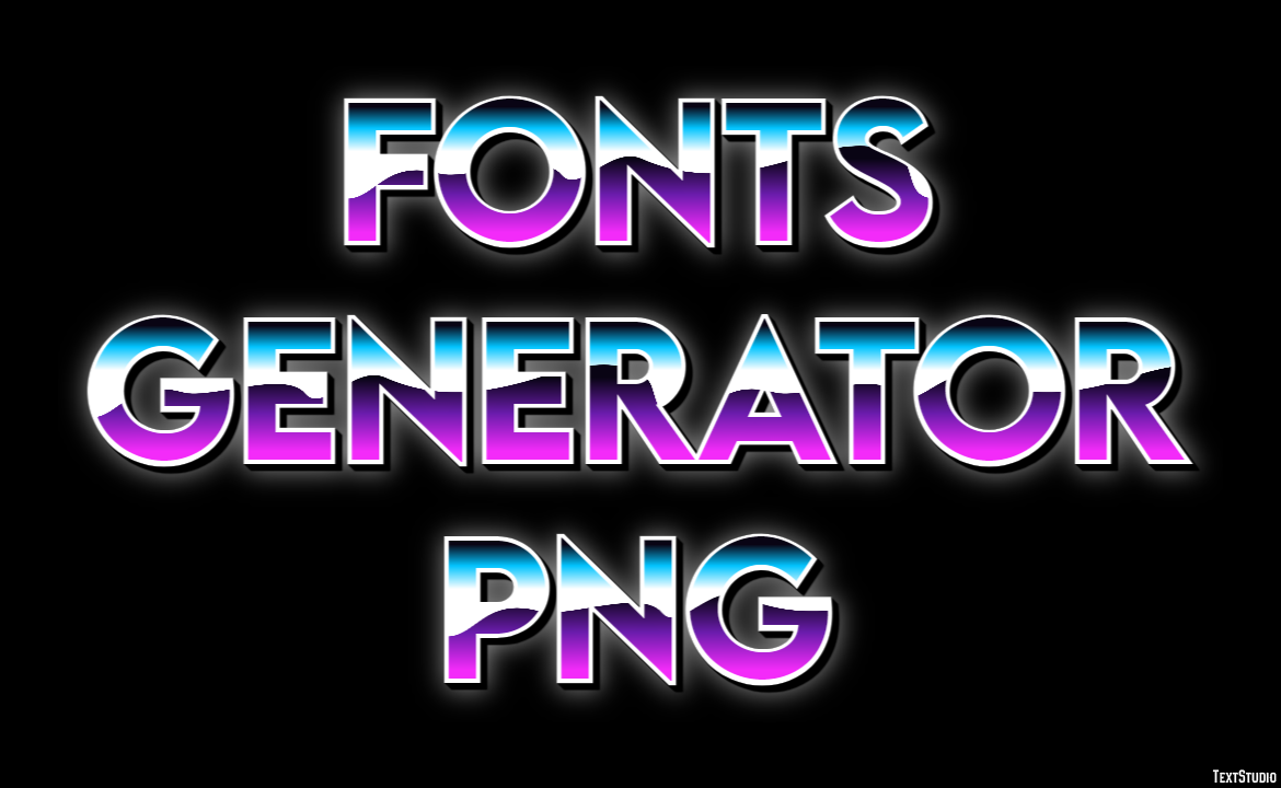 Fonts Generator Png Efekt tekstowy
