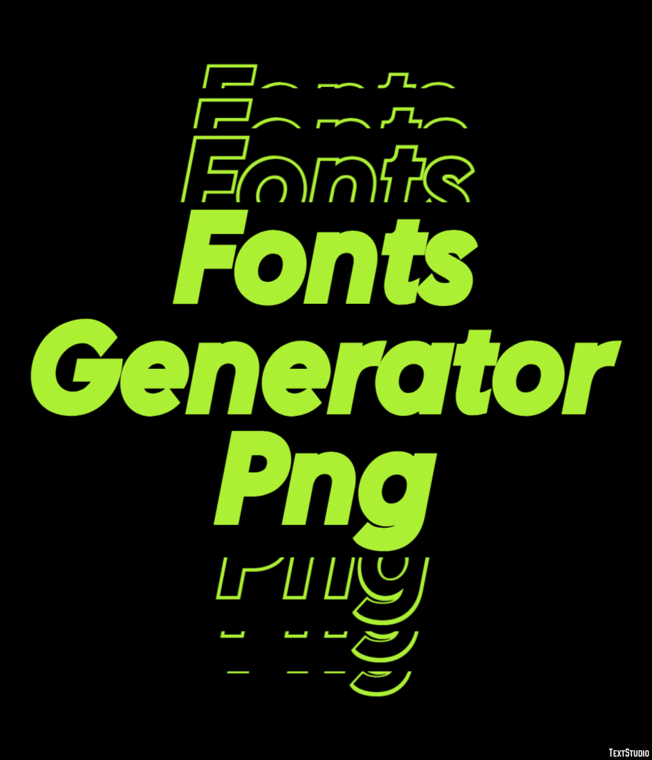 Fonts Generator Png Efekt tekstowy