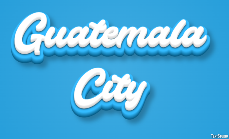 Guatemala City Efekt tekstowy