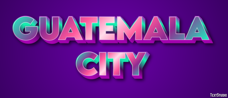 Guatemala City Efekt tekstowy