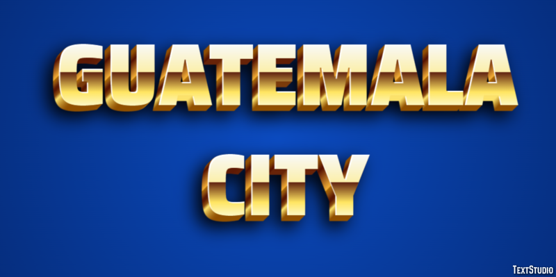 Guatemala City Efekt tekstowy