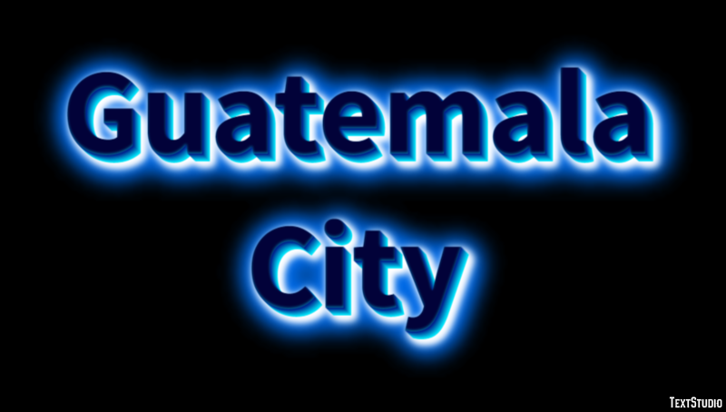 Guatemala City Efekt tekstowy