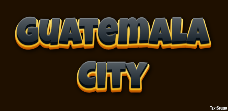 Guatemala City Efekt tekstowy