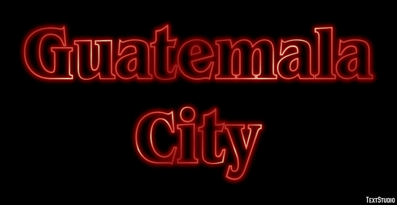 Guatemala City Efekt tekstowy