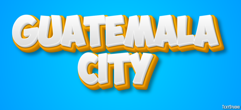 Guatemala City Efekt tekstowy