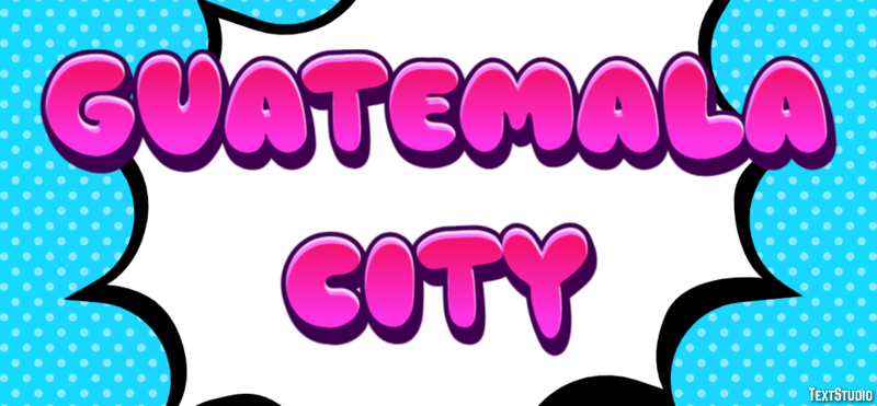 Guatemala City Efekt tekstowy
