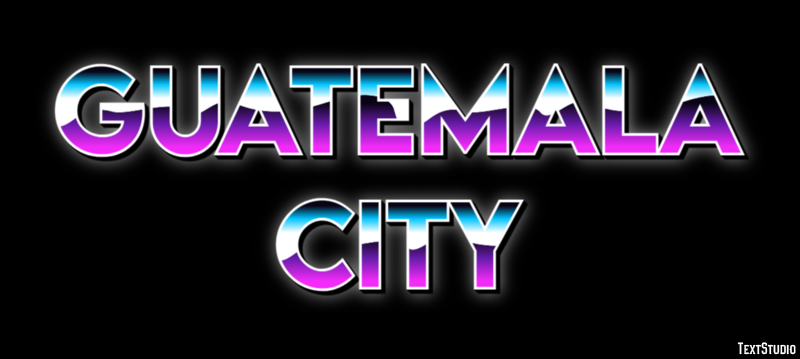 Guatemala City Efekt tekstowy