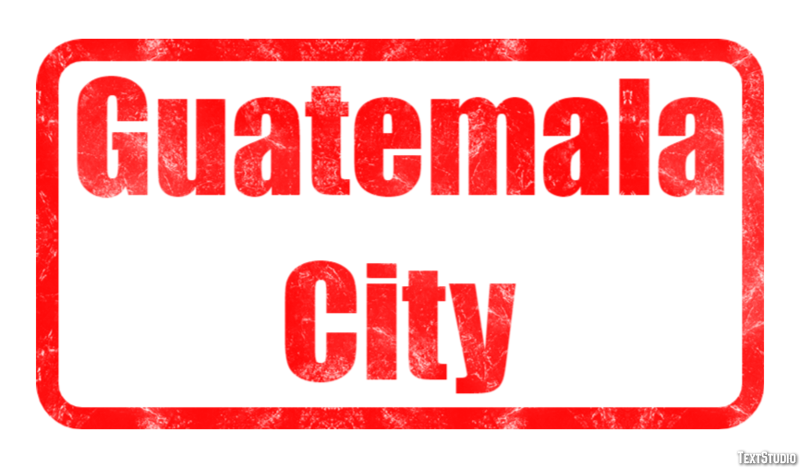 Guatemala City Efekt tekstowy