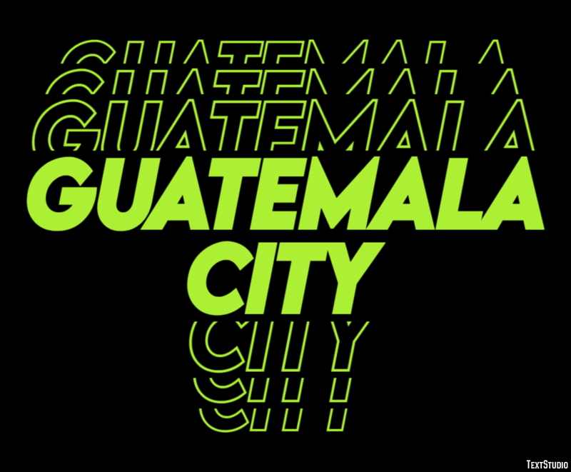 Guatemala City Efekt tekstowy