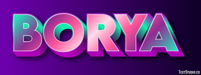 Borya Текстовый эффект