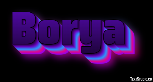 Borya Текстовый эффект