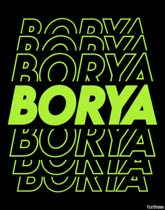 Borya Текстовый эффект