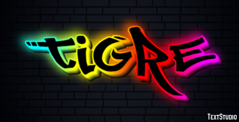 Tigre Efecto de Texto