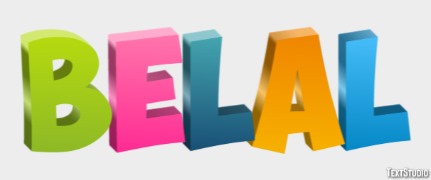 Belal Text Effect