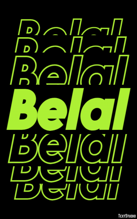 Belal Text Effect