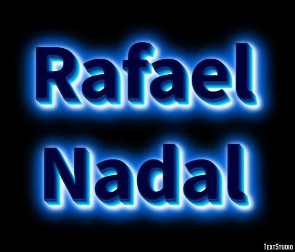 Rafael Nadal Efeito de texto