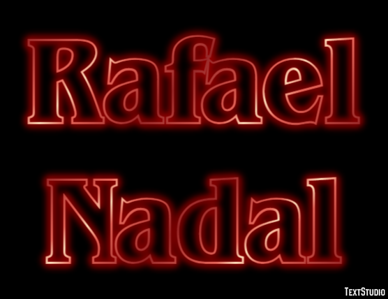 Rafael Nadal Text Effect