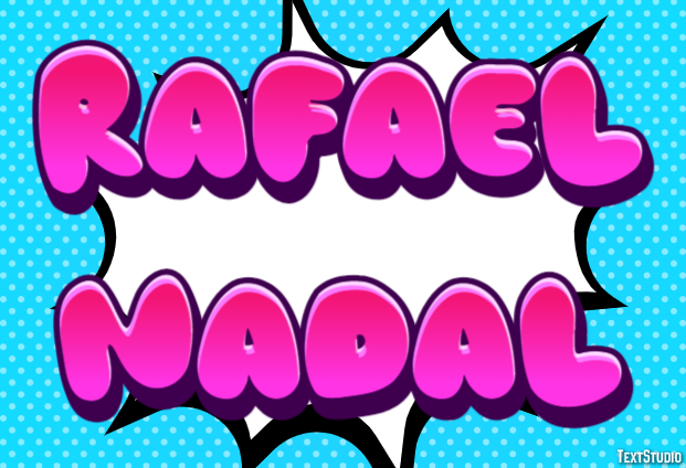 Rafael Nadal Efeito de texto