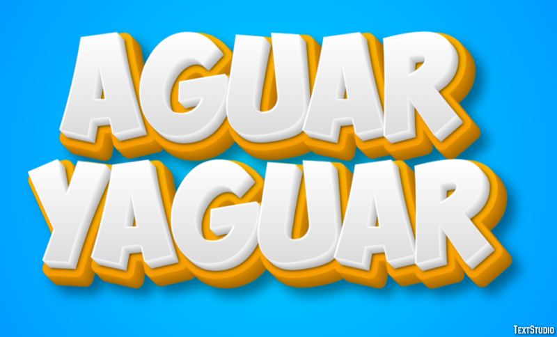 ягуар yaguar Эффект текста