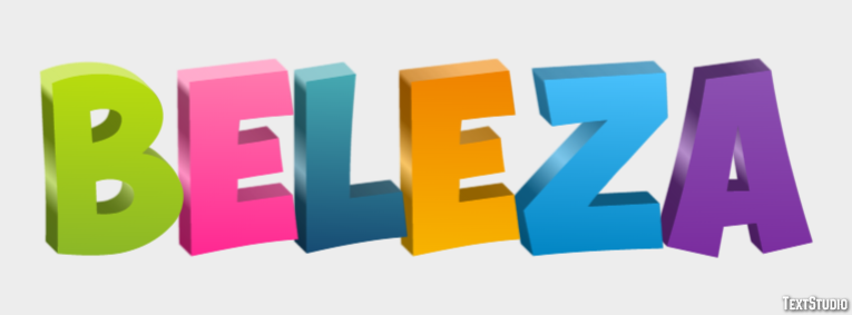 Beleza Efecto de Texto
