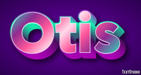 Otis Efeito de texto