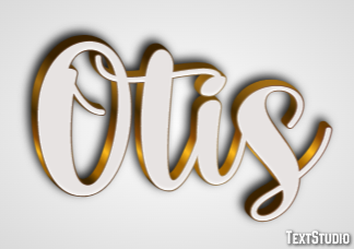Otis Efeito de texto