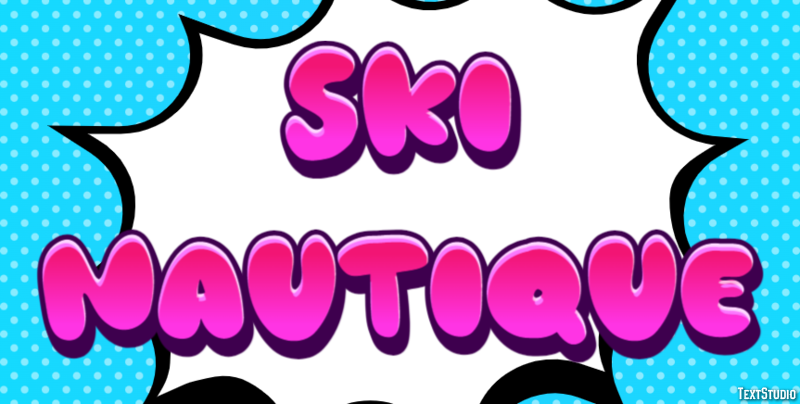 Ski nautique Effetto testo