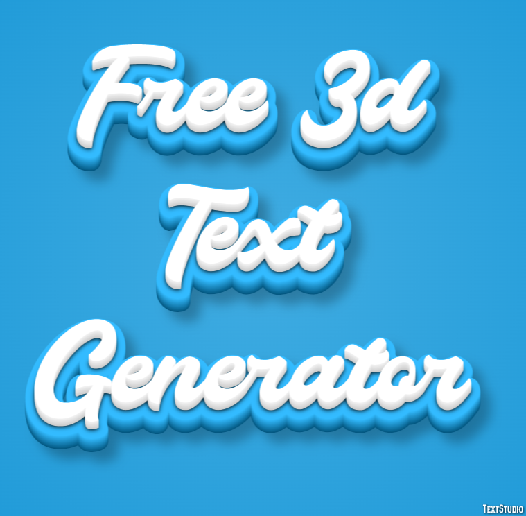 Free 3d Text Generator Efekt tekstowy