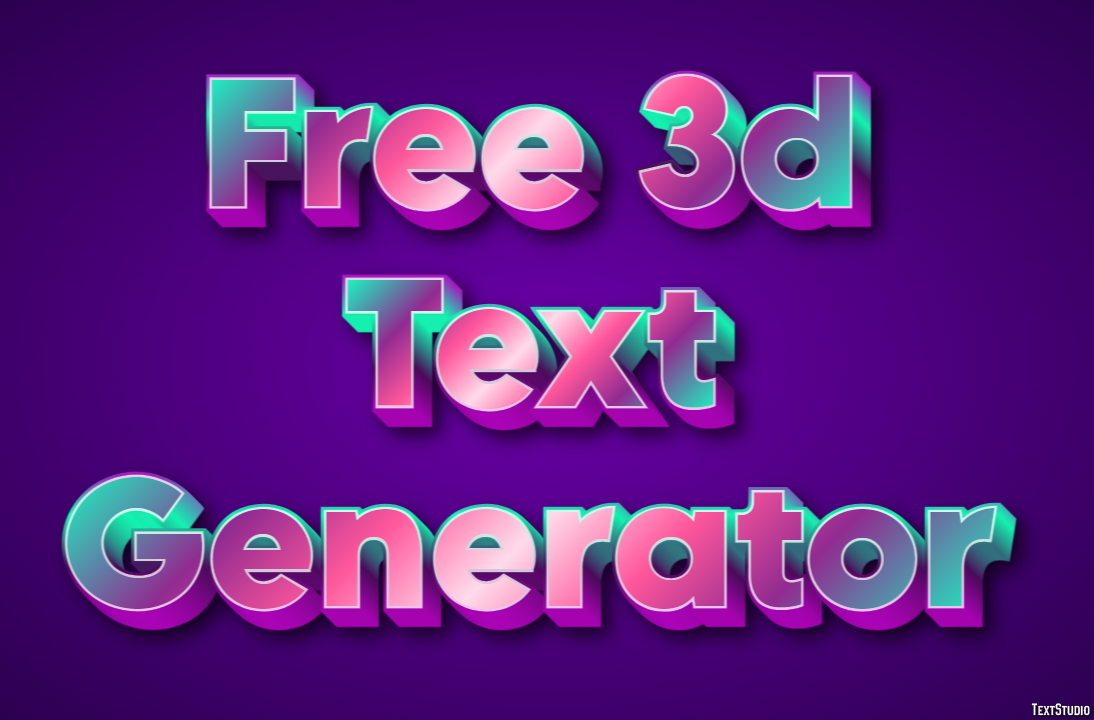 Free 3d Text Generator Efekt tekstowy