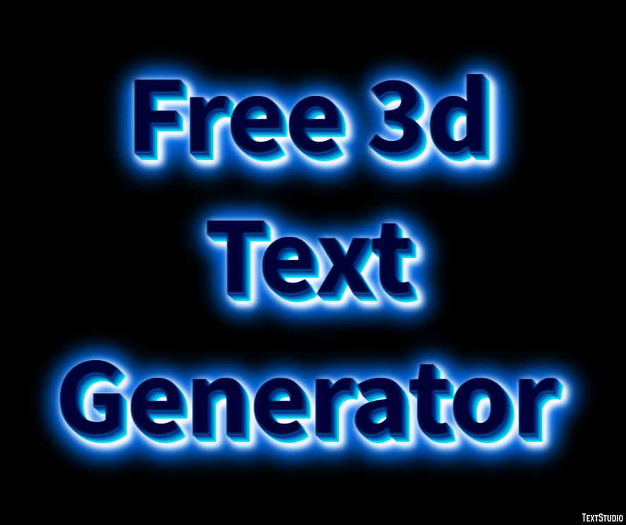 Free 3d Text Generator Efekt tekstowy