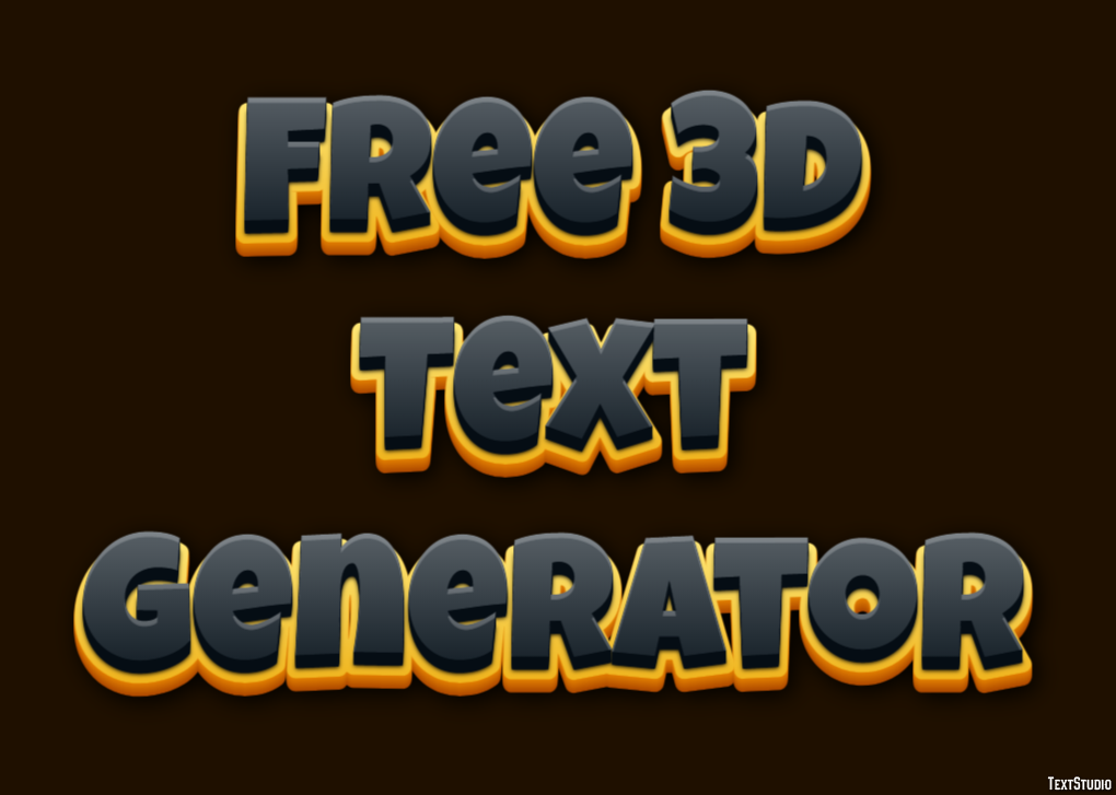 Free 3d Text Generator Efekt tekstowy
