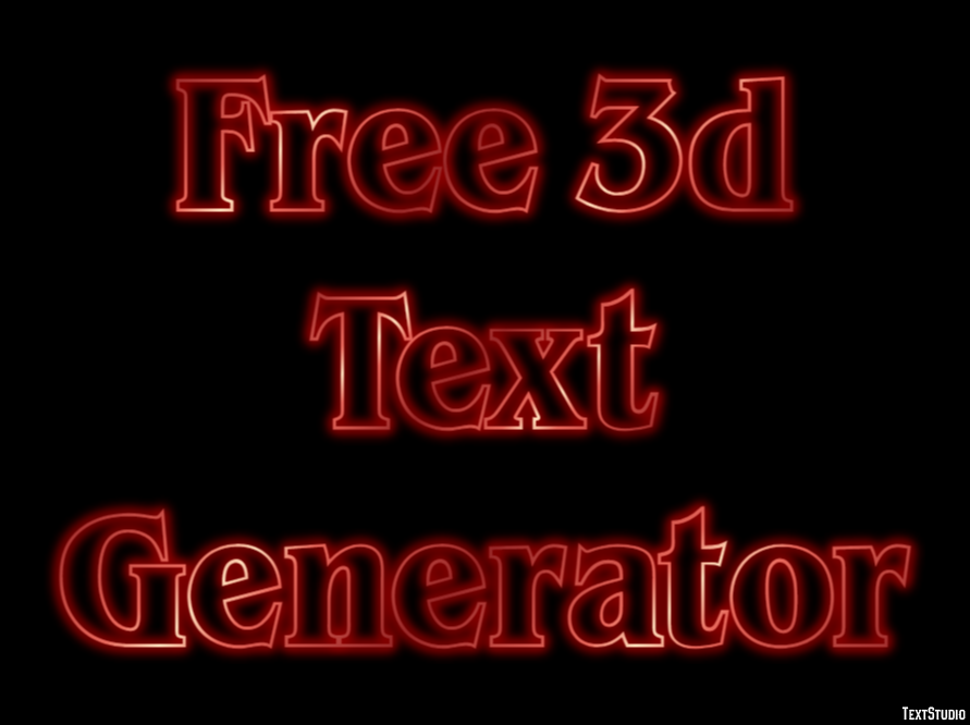 Free 3d Text Generator Efekt tekstowy