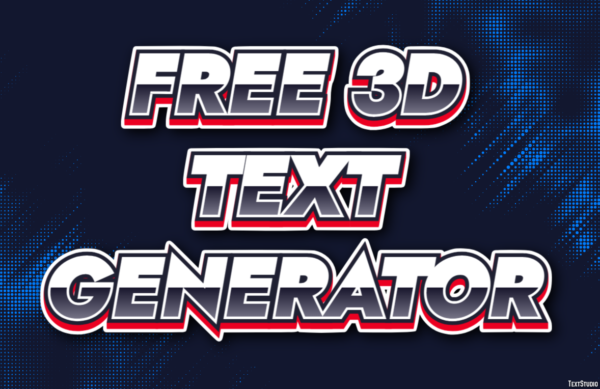 Free 3d Text Generator Efekt tekstowy