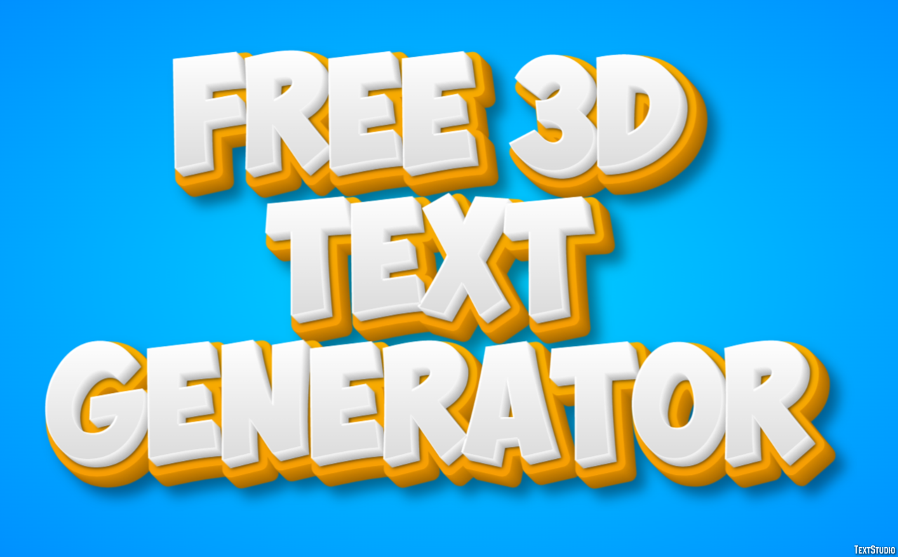 Free 3d Text Generator Efekt tekstowy