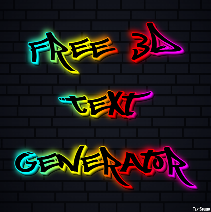 Free 3d Text Generator Efekt tekstowy