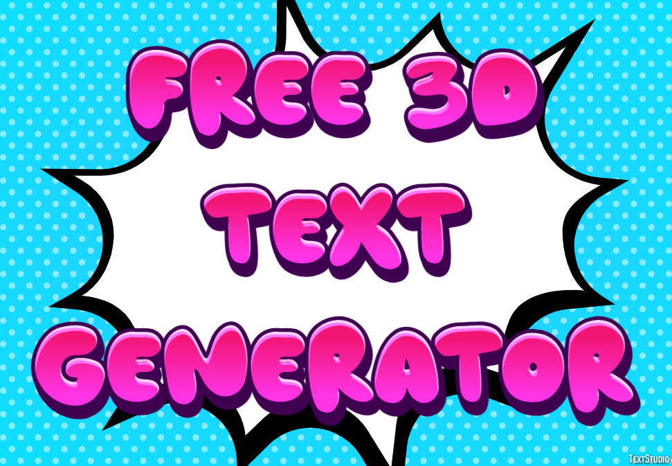 Free 3d Text Generator Efekt tekstowy