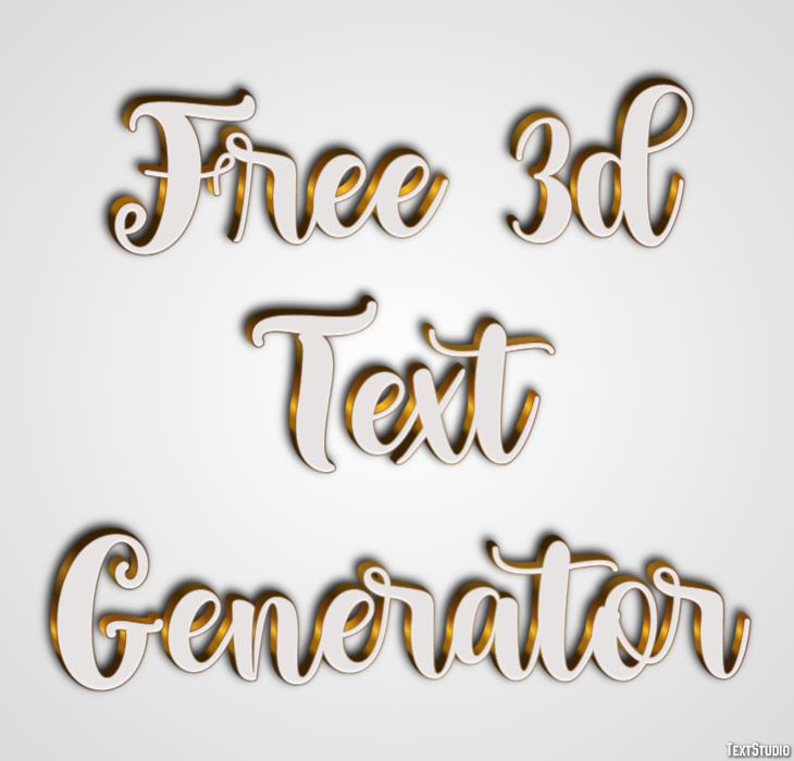 Free 3d Text Generator Efekt tekstowy
