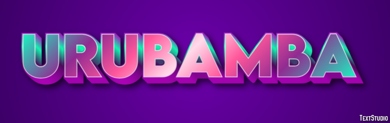 Urubamba Tekst Effect