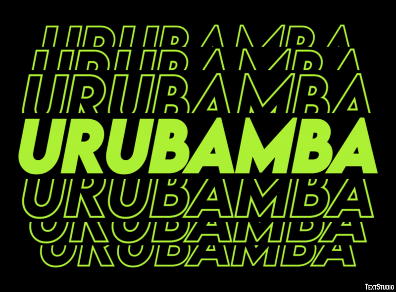 Urubamba Efekt tekstowy