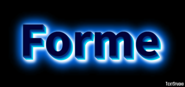 Forme Effet de Texte