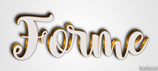 Forme Effet de Texte