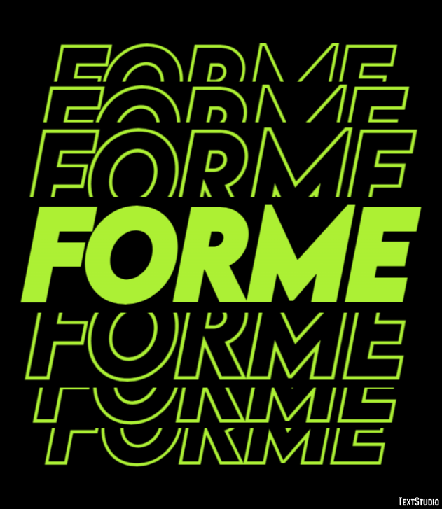 Forme Effet de Texte