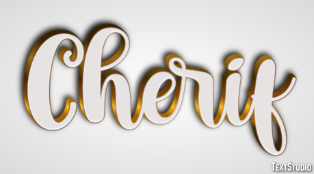 Cherif Text effect