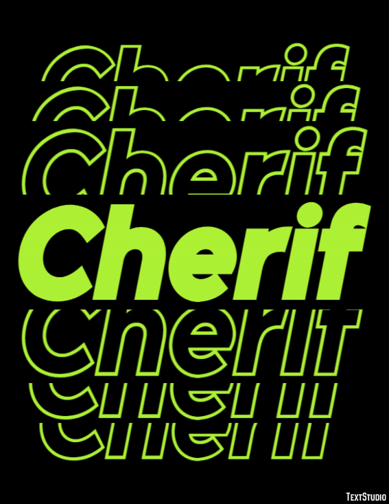 Cherif Text effect