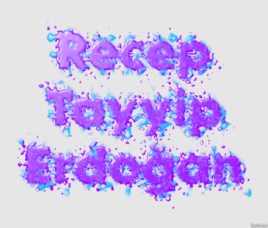 Recep Tayyip Erdoğan Efeito de texto