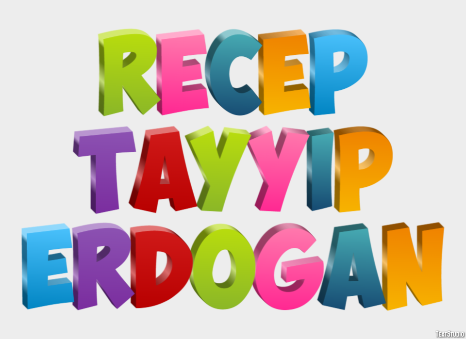 Recep Tayyip Erdoğan Efeito do texto