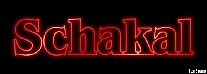 Schakal Texteffekt