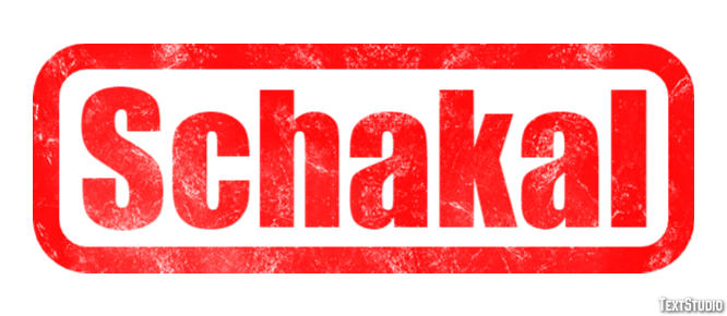 Schakal Texteffekt